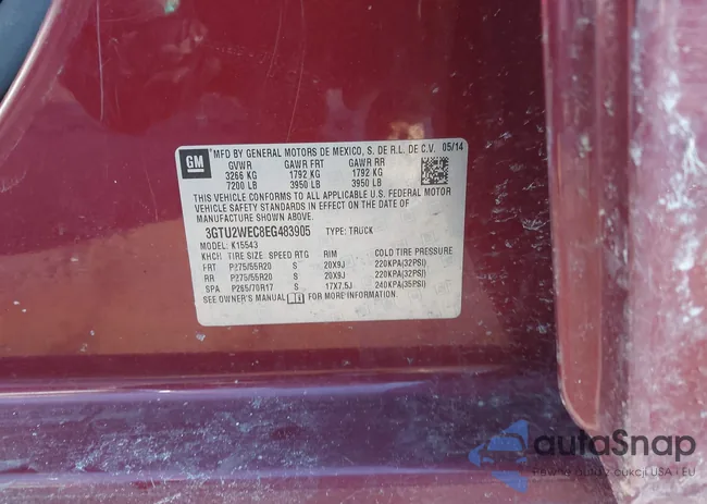 3GTU2WEC8EG483905: 44527613