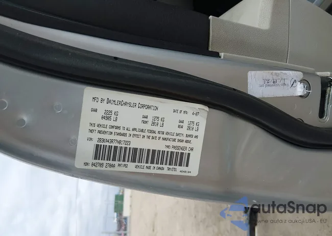 2B3KA43R77H817223: 44527627