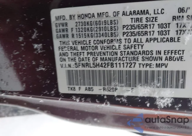 5FNRL5H42FB111727: 44527742