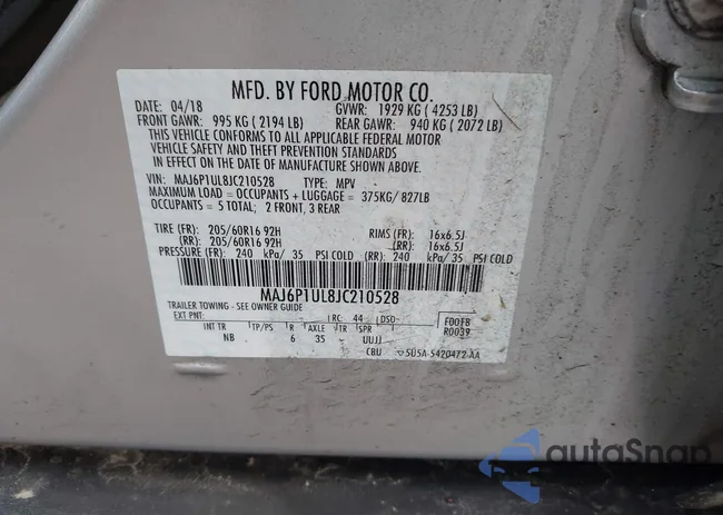 MAJ6P1UL8JC210528: 44527759