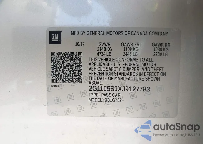 2G1105S3XJ9127783: 44528198