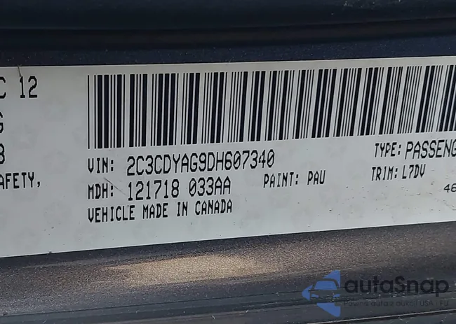 2C3CDYAG9DH607340: 44527264