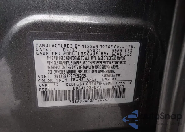 3N1AB7AP2FY267824: 44527300