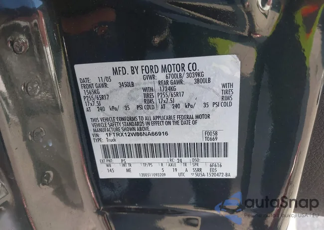 1FTPX12574NC40096: 44527347