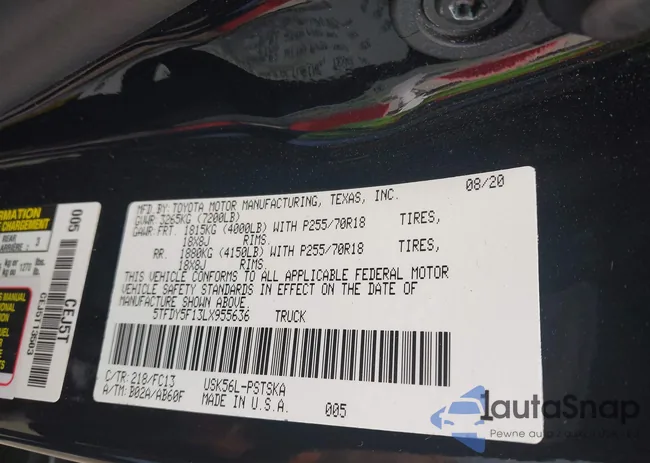 5TFDY5F13LX955636: 44527584