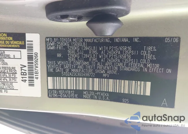 5TDZA23CX6S498722: 44528672