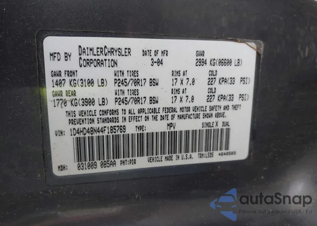 1D4HD48N44F185769: 44528684