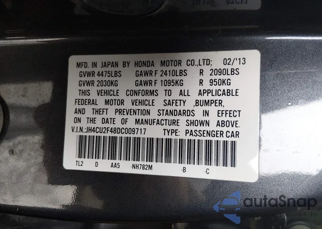 JH4CU2F48DC009717: 44528793