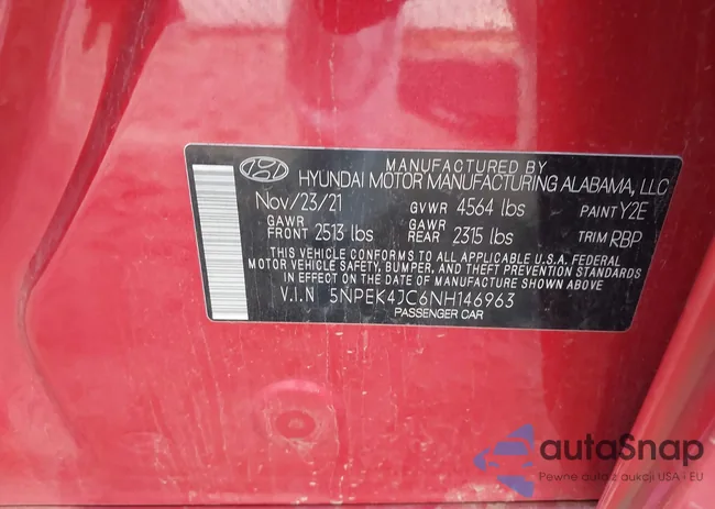 5NPEK4JC6NH146963: 44529186