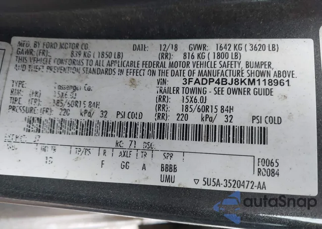 3FADP4BJ8KM118961: 44528514