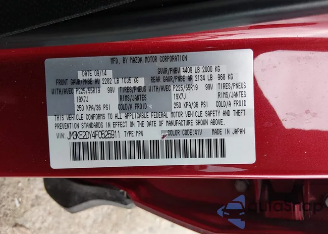 JM3KE2DY4F0525911: 44528546