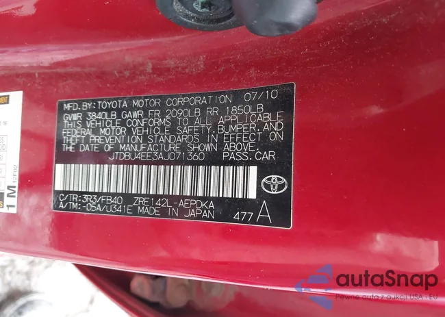 JTDBU4EE3AJ071360: 44529812