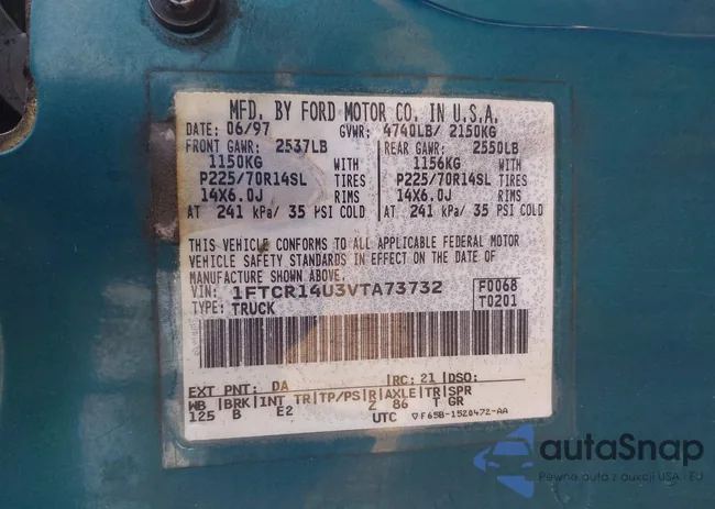 1FTCR14U3VTA73732: 44529850