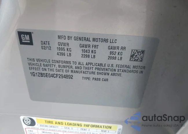 1G1ZB5E04CF294892: 44529909