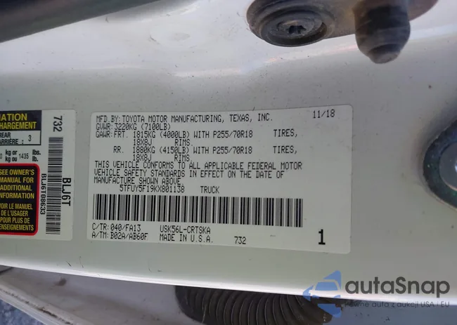 5TFUY5F19KX801138: 44529924