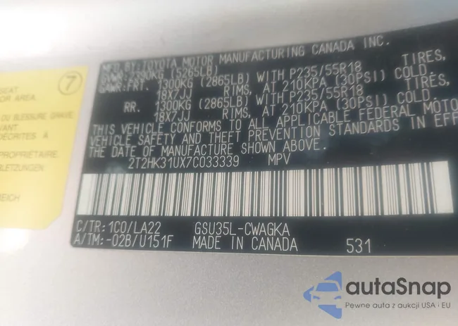 2T2HK31UX7C033339: 44529985