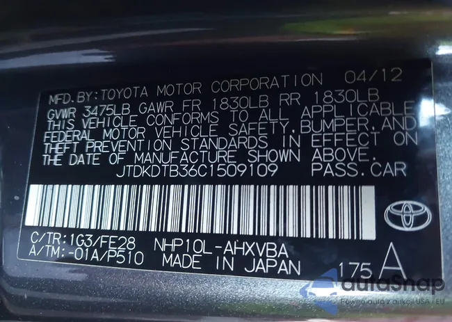 JTDKDTB36C1509109: 44529998