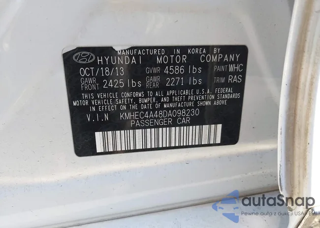 KMHEC4A48DA098230: 44530046