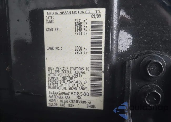 1N4AA5AP6AC808580: 44530718