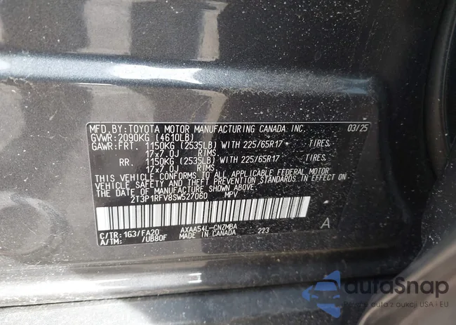 2T3P1RFV8SW527060: 44530785