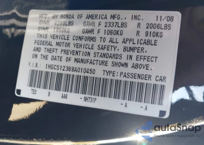 1HGCS12369A010450: 44530983