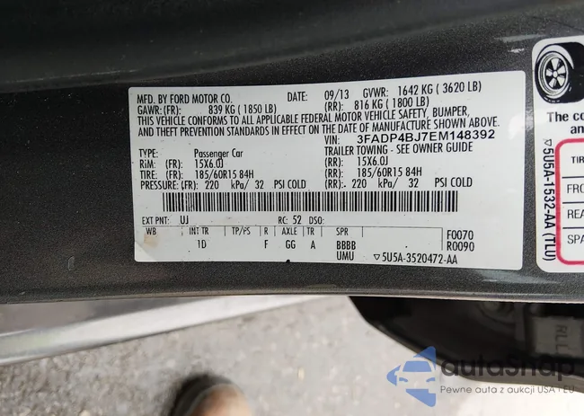 3FADP4BJ7EM148392: 44531058