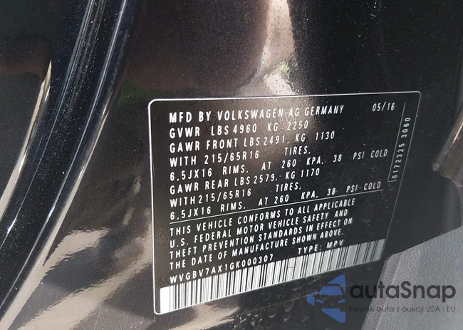 WVGBV7AX1GK000307: 44531161