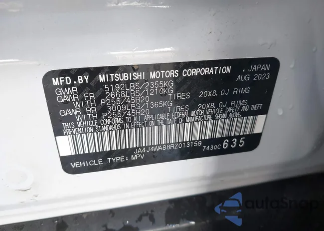 JA4J4WA88RZ013159: 44532134