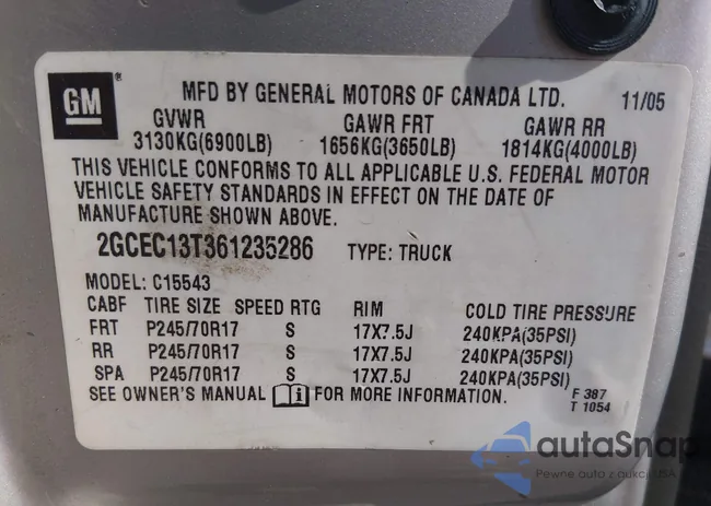 2GCEC13T361235286: 44531353