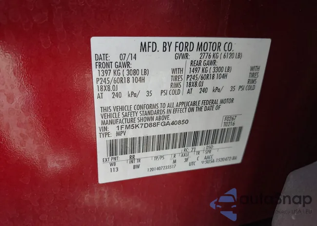 1FM5K7D88FGA40850: 44531379