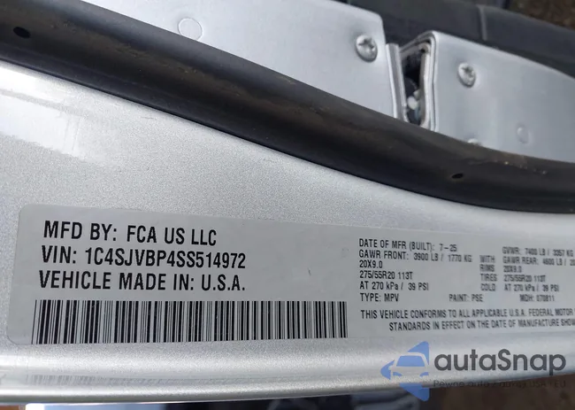 1C4SJVBP4SS514972: 44532706