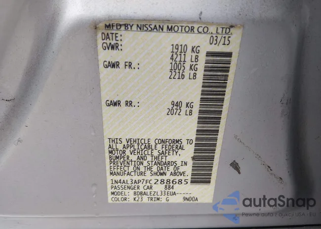 1N4AL3AP7FC288685: 44532765