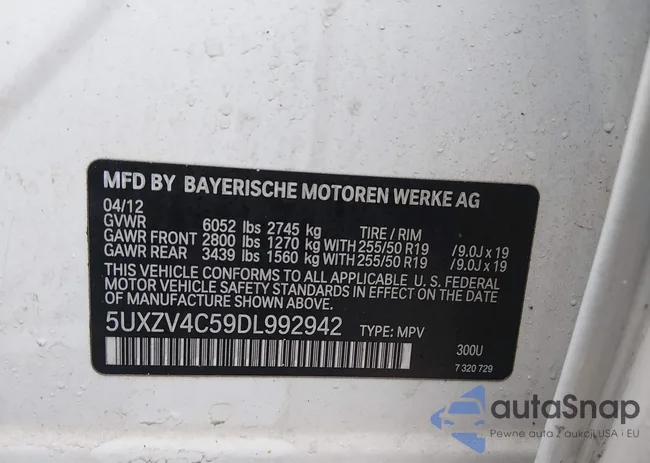 5UXZV4C59DL992942: 44532823