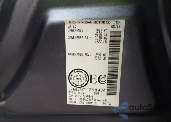 1N4AL3AP7JC298934: 44532882