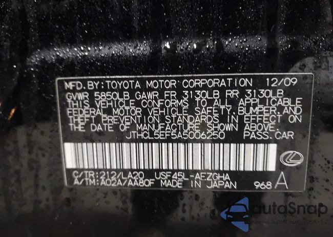 JTHCL5EF5A5006250: 44532886