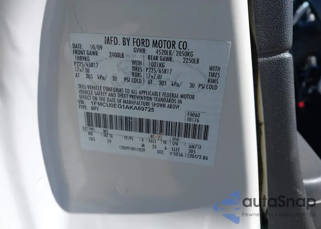 1FMCU0EG1AKA69725: 44533041