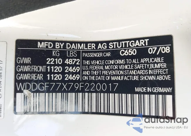 WDDGF77X79F220017: 44533084