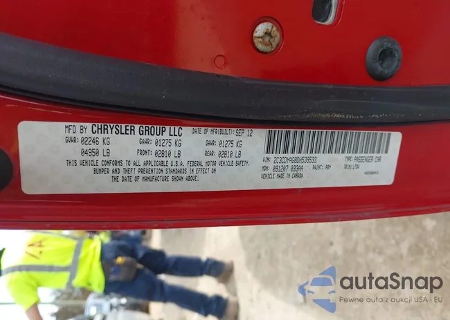 2C3CDYAG8DH539533: 44532443