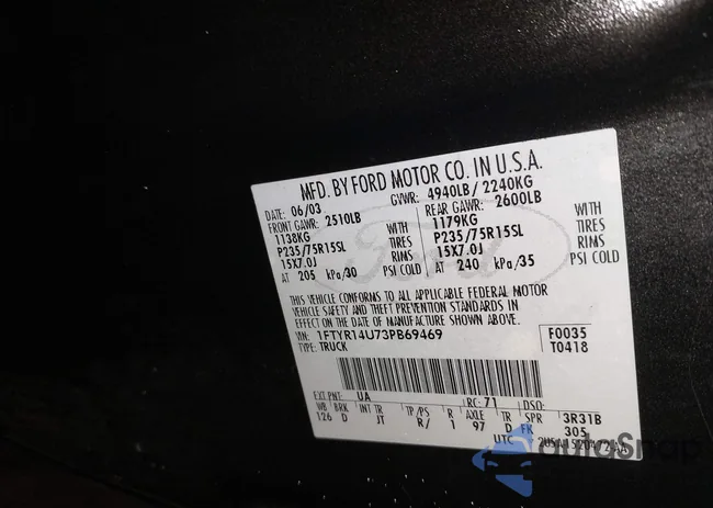 1FTYR14U73PB69469: 44532469