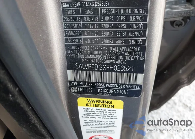 SALVP2BGXFH026521: 44533770