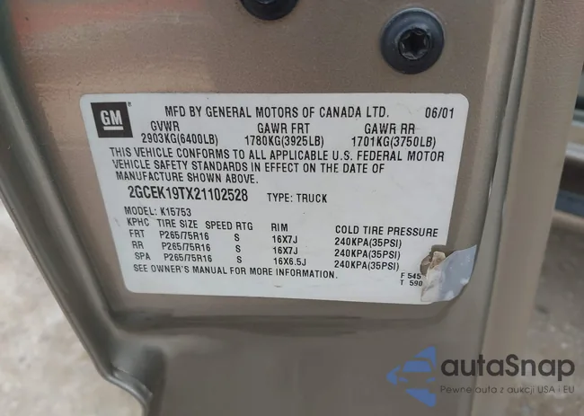 2GCEK19TX21102528: 44533910