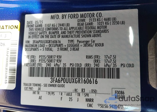 3FA6P0UUXGR160616: 44533997