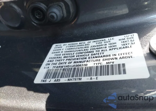 7FARW1H51JE006330: 44534044