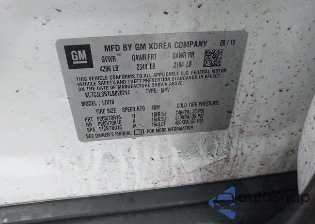 KL7CJLSB7LB020214: 44533282