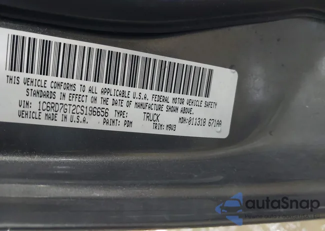 1C6RD7GT2CS196656: 44533315