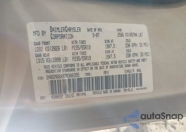 2A8GM68X97R306355: 44533324