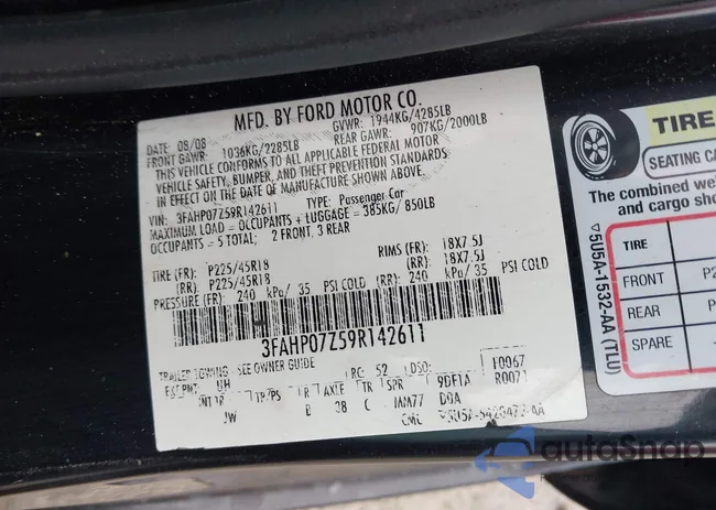 3FAHP07Z59R142611: 44533474