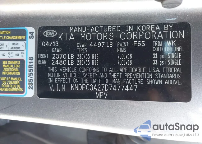 KNDPC3A27D7477447: 44534638