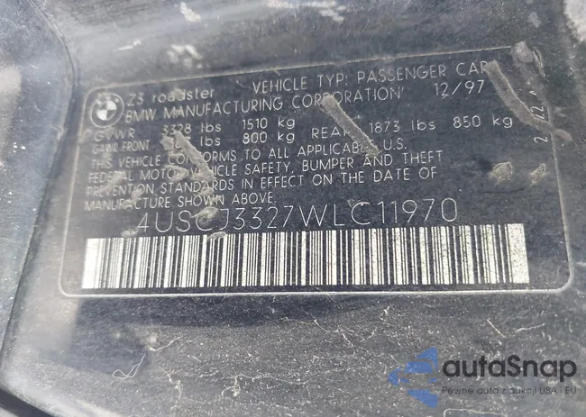 4USCJ3327WLC11970: 44534873