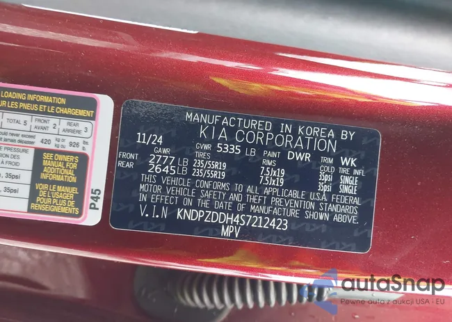 KNDPZDDH4S7212423: 44534920